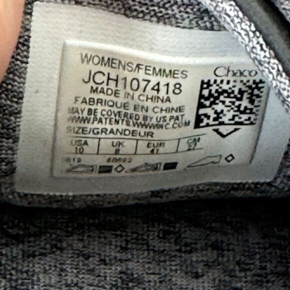 Chaco Kanarra 2.0 Grey Lace Up Walking Sneakers Sz 10 - Picture 7 of 7
